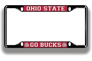 Elite Fan Shop NCAA License Plate Frame Black