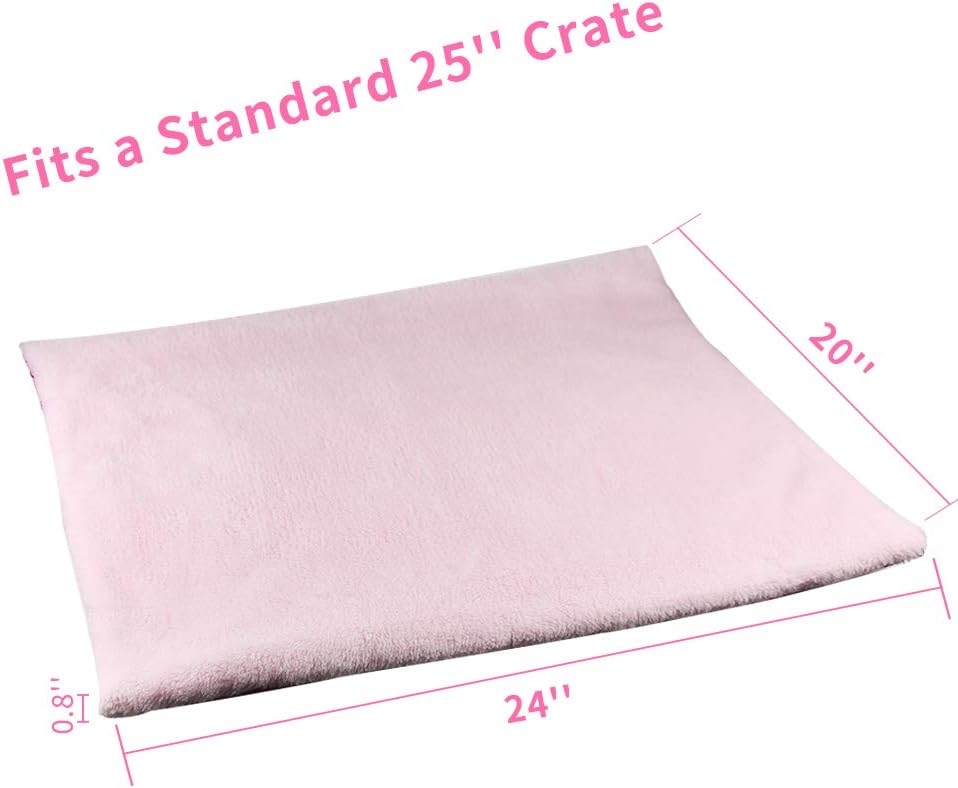 YUNNARL Furry Cat Bed/Mat (Convertible) Self-Warming Cat Mat Light Weight Fur Pet Bed for Cats, Puppy Cat Bed Mat Machine Washable Puppy Bed Best for Indoor Cats Houses, Floor, Car Back Seat Pink : Pet Supplies