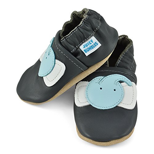image for Juicy Bumbles Beautiful Soft Leather Baby Shoes - Crib Shoes with Sued