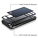 Vofolen Case Wallet Case Hybrid Bumper Armor Snap-on Black Soft Rubber Cover Protective Shell Dark Blue