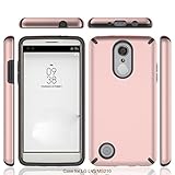 Gotd Protective Case Cover for LG Aristo LV3 V3 MS210 LG M210 LG MS210 (Rose Gold)