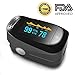 Pulse Oximeter Fingertip Blood Oxygen Saturation Monitor SpO2 Sensor Meter with Alarm Beep Rotating OLED Display