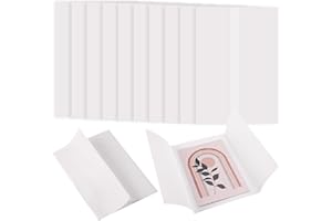 QWLWBU 42 Pack Pre-Folded Vellum Jackets 5x7inch Vellum Paper For Invitations，Translucent Vellum Paper Vellum Wrap Jackets For Wedding Baby Shower Birthday Invitations DIY Postcards(White,size:7.09x5.12inch)