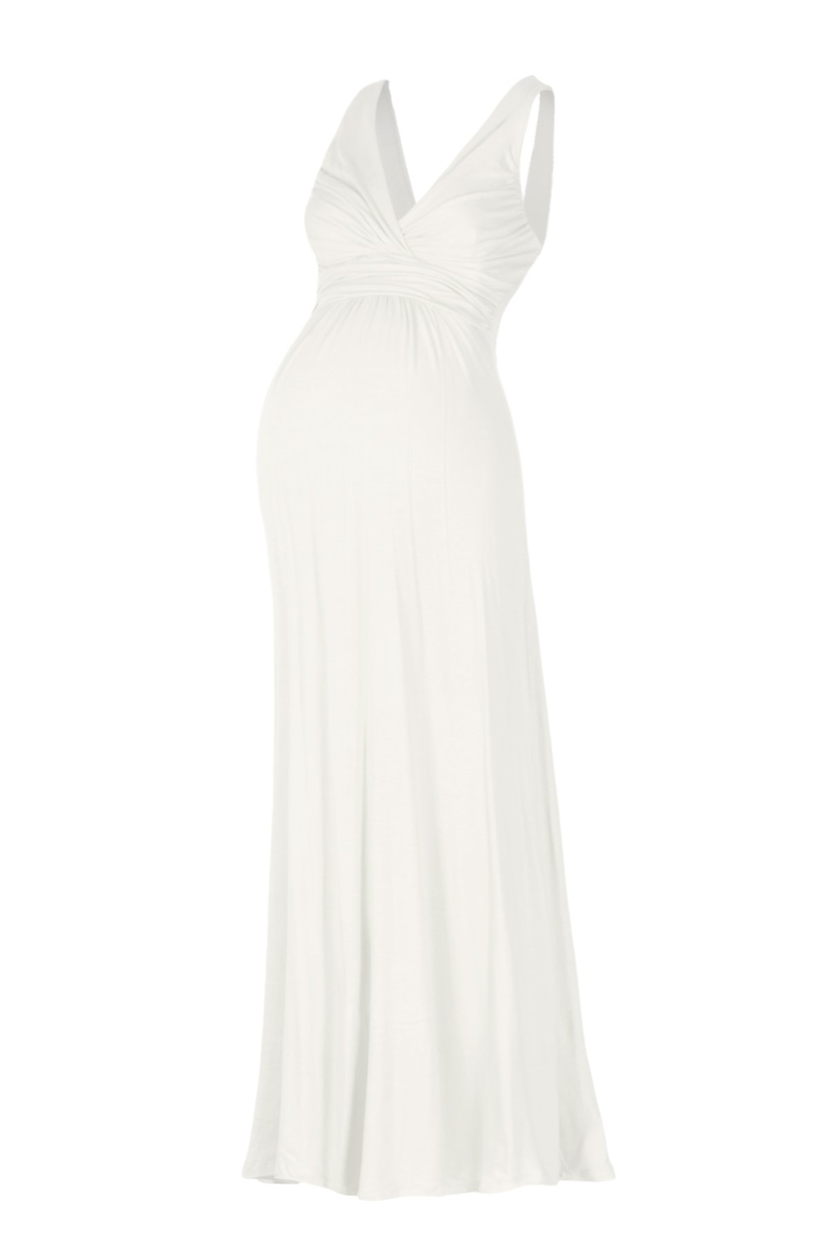 Women S Maternity Maxi Dress V Neck Sleeveless Empire Waist | Desertcart  Gambia