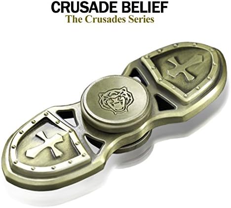 Gfine Stylish 3D-Embossed Vintage Style Fidget Spinner with Average 3-5 Mins High Speed Spinning - No big noise