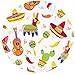 BLUE PANDA 144 Piece Let's Fiesta Dinnerware Set for Cinco de Mayo Party Supplies, Taco Tuesday Decorations (Serves 24)