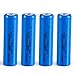 SANSAN 18650 Li-ion Lithium Battery Rechargeable Batteries, 2200 mAh, 3.7V, 4 Piece