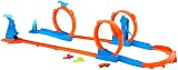Hot Wheels Track Creator Triple Loop Pack and 1:64 Scale Car view 8