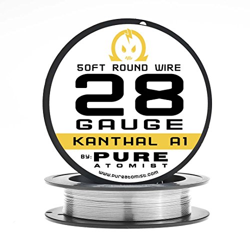 Pure Atomist PA.KA1-28GA50 Kanthal A1 28 AWG Gauge Resistance Wire 50' Roll, 28g