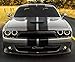 Decal Sticker Graphic Front to Back Stripe Kit Compatible with Dodge Challenger 2008 - present