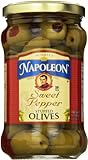 Napoleon Stuffed Olives, Sweet Pepper, 6.5 Ounce