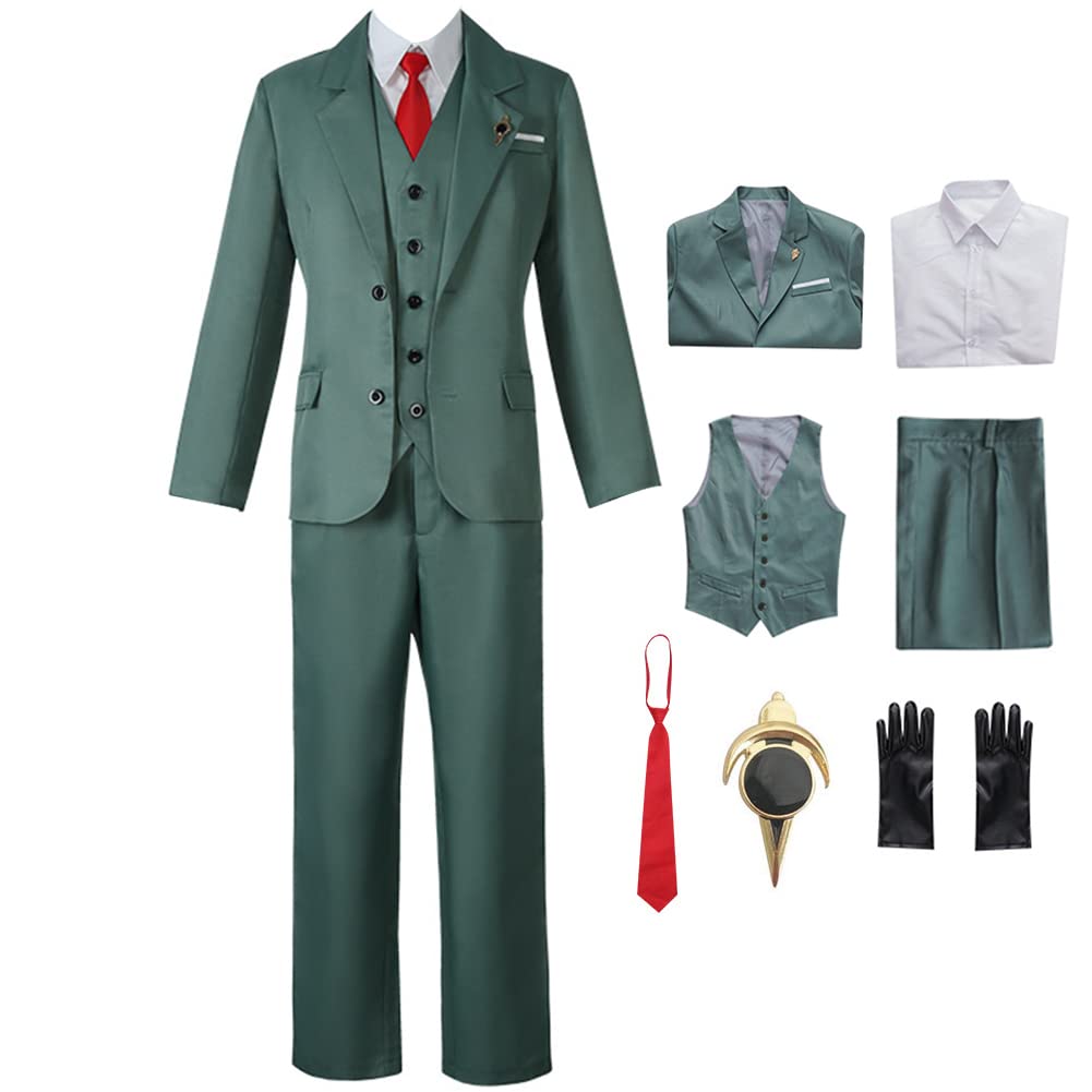 Photo 1 of Hieeimu Loid Forger Cosplay Costume Uniform Outfit Full Set Halloween Party For Mens(Loid,XL)