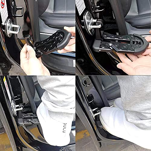 BISOY Car Door Step, MultiFunctional Foldable Door Lock Hooks, Max
