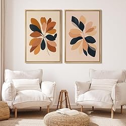 MUDECOR Framed Canvas Print Wall Art Set Warm Earth