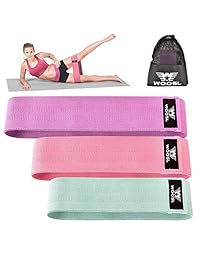 Booty Bands 2019 Upgraded, Hip Resistance Bands Set Fabric Soft & Non Slip Design for Legs and Butt
