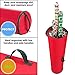Primode Wrapping Paper Storage Bag | Wrapping Paper Organizer Under Bed for Storing Multiple Rolls of Gift Wrap, 40” Length Container Constructed of Durable 600D Oxford Material (Red)