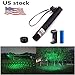 Hench Tactical Green Hunting Rifle Scope Sight Laser Pen, Demo Remote Pen Pointer Projector Travel Outdoor Flashlight, LED Interactive Baton Funny Laser Toy