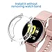[2 Pack] Case Cover for Samsung Galaxy Active 2 40mm, Soft Clear TPU Protective Bumper Case Anti-Scratch Frame Cover Shell Compatible with Samsung Galaxy Active Watch 2 40mm