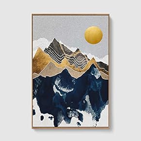 Framed Home Artwork Nordic Style Abstract Color for...