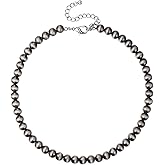 Western Jewelry Navajo Pearl Necklace for Women Handmade Long Boho Turquoise Pearls Layered Necklaces for Cowgirls