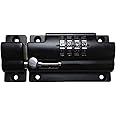 Lockey USA MS40 Slide Bolt, Black, Combination Lock, Keyless, Indoor/Outdoor Use