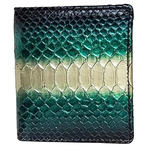 519KmiSSzVL. SS300 Etabeta Artigiano Toscano - Cartera de hombre de Pitón con certificado CITES - Pequeña Vertical sin Monedero - Verde… 519KmiSSzVL. SS300