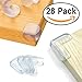 28 Pack Baby Proofing Corner Guards Furniture Corner Edge Safety Bumpers with Adhesive by Agolds (Triangle & Ball Shaped)