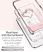 VENA iPhone XR Glitter Case, vLove (Heart Shape, CornerGuard Protection) Dual Layer Slim Hybrid Clear Bumper Cover Designed for Apple iPhone XR (6.1