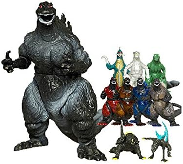 ETSYG Set of 10 Monsters Dinosaur Toy Mechagodzilla Kid Baby Doll Godzilla Mini Figures