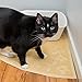 JUMBO Corner Cat Litter Mat (Beige) - 30' x 30' - Fits Corner And Regular Litter Boxes