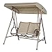 Abba Patio Outdoor Swing Canopy Hammock 2 Seat Porch Furniture with Adjustable Canopy