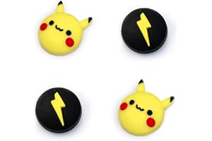 TIKOdirect Cute Thumb Grip Caps Compatible with Switch Joy-con/OLED/Switch Lite, Kawaii Joystick Cap Grip 4PCS Soft Silicone Protective Ergonomic Button Cover, Yellow P