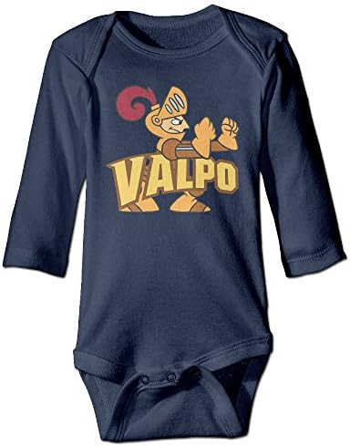 Valparaiso University Crusaders VALPO Logo Kids Baby Long-sleeve Jumpsuit Navy