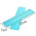 8 Pcs Plastic DIY Grid Drawer Divider Household Necessities Storage Thickening Housing Spacer Sub-grid Finishing Shelves for Home Tidy Closet Stationary Makeup Socks Underwear Scarves Organizer (blue)