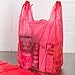RG Large Plastic Grocery T-shirts Carry-out Bag Red Unprinted 12 X 6 X 21 100ct