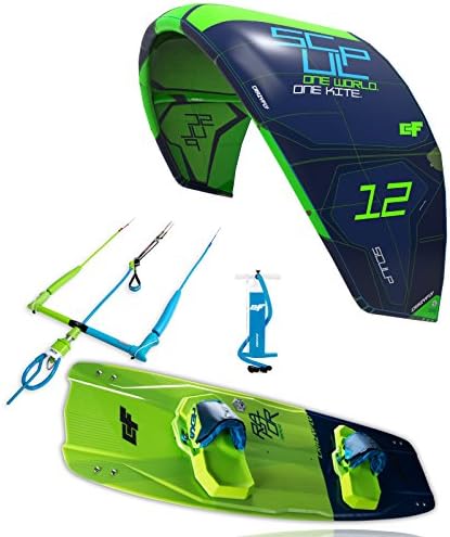 CrazyFly Kiteboarding 2018 Sculp 14 m Kite and Raptor 140 Package, Green, 14 x 42