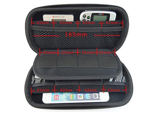 ZXUY Big Capability USB Flash Drives Bag, Black - Thumbnail 3