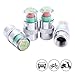 EFORCAR Car Tire Air Pressure Monitor Valve Stem Caps, Auto Wheel Sensor Indicators Alert Metal for Cars, Bikes and Motors - 4pcs/Set 2.2 BAR 32 PSI