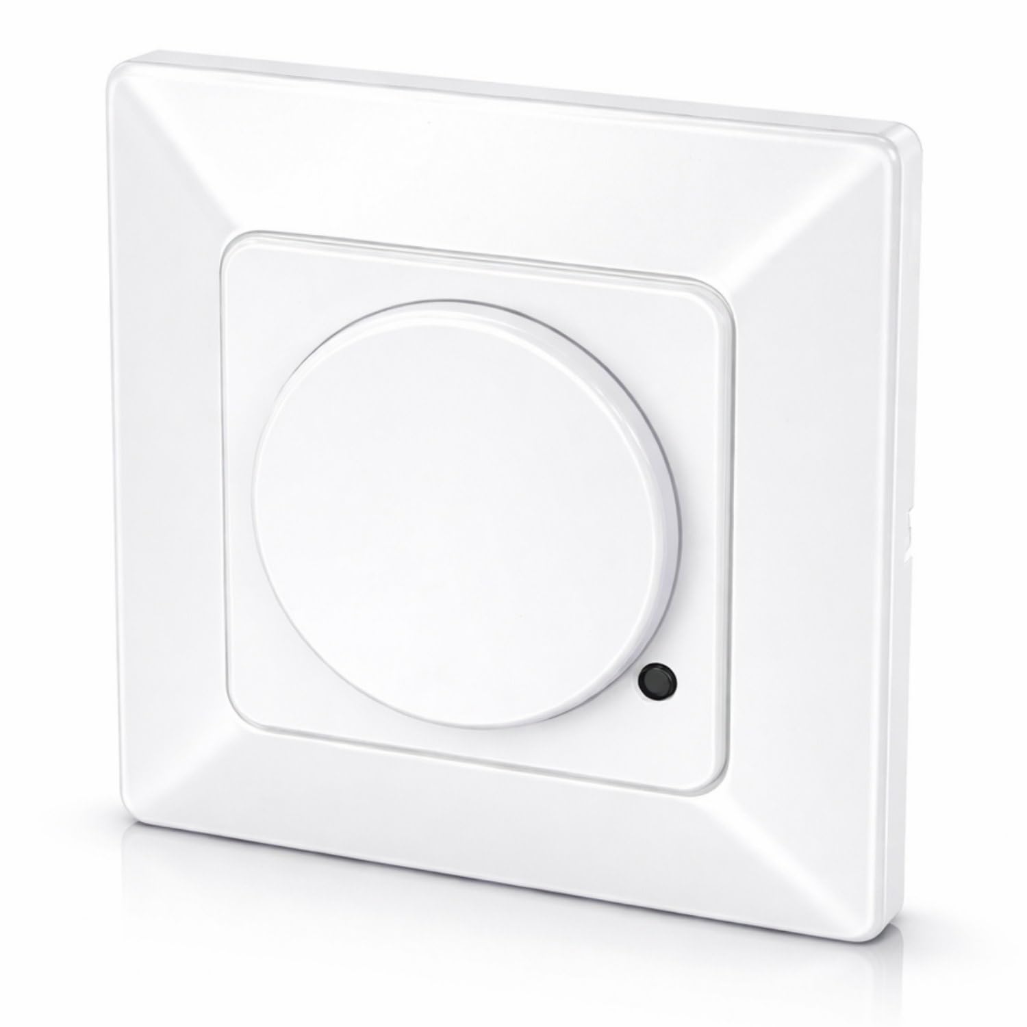 Flush-mounted radar HF motion detector, recessed wall mounting, LED suitable