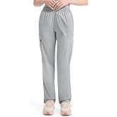 Dickies EDS Signature Scrubs for Women, Elastic Waist Pull-On Cargo Pants for Women in Soft Brushed Poplin - 86106