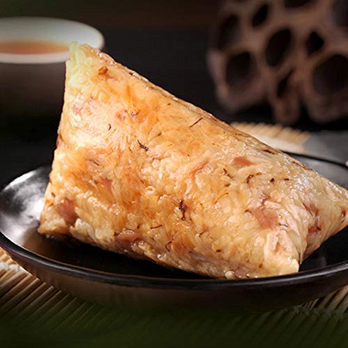 OUZ123 Chinese Traditional Food Osmanthus Lotus Root Filling Zong Zi Non-meat Gui Hua Mi Ou Zong 桂花蜜藕粽 2 Pcs - Thumbnail 2
