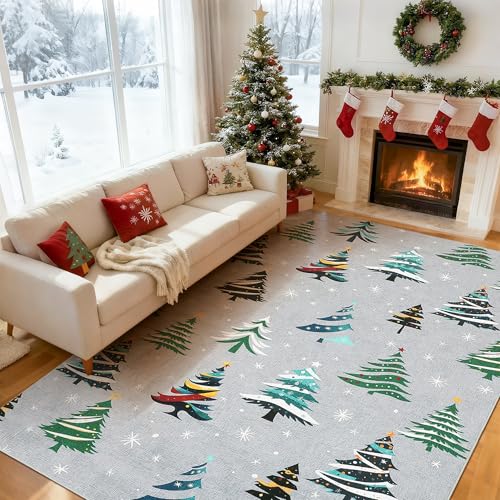 GarveeHome Grey Area Rugs 9x12 Living Room, Washable Rug for Home Decor, Indoor…