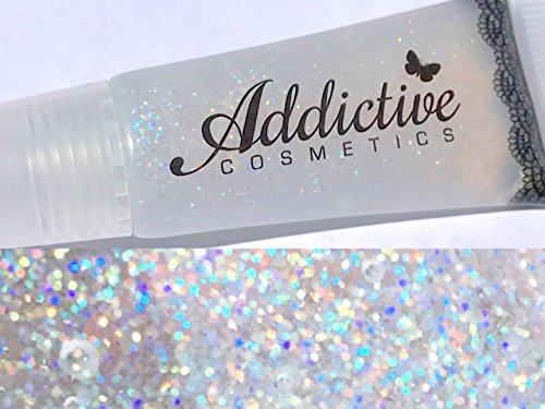 Glitter Lip Gloss CONFETTI Lip Junkie- Thick and Rich- Non Sticky Vegan Friendly and Cruelty Free Formula- Made in the USA