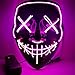 Anroll Halloween Mask LED Light Up Purge Mask for Festival Cosplay Halloween Costume