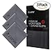 Lupin Microfiber Cleaning Cloths, 3 Pack Premium Ultra Lint Free Polishing Cloth for Cell Phone, Tablets, Laptops, iPad, Glasses, Camera Lens, TV Screens & Other Delicate Surfaces - Gray