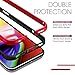 Humixx Aluminum TPU Hybrid Shockproof Bumper Case for iPhone Xs/iPhone X [Extre Series]-Red