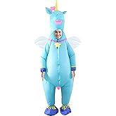 SHDEJTG Inflatable Costume, Halloween Costumes Men Women Unicorn Rider, Blow Up Costume for Unisex Godzilla Toy…