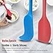 WALFOS Silicone Spatula Set - 600°F High Heat Resistant Non-Stick Silicone Spoon & Spatulas for Baking,Cooking and Mixing - Strong Stainless Steel Core Design (4-Piece Set) - BPA Free & Food Grade