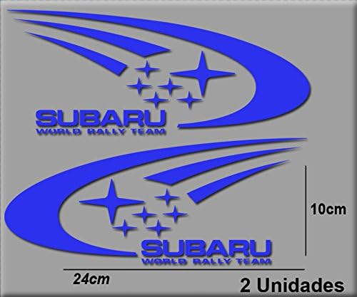 Ecoshirt 4Q-L7E8-NQOK Stickers Subaru R106 Vinyl Adesivi Decal Aufkleber Клей Stickers Car Voiture Sport Racing, Blue