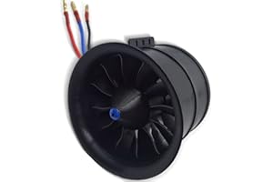 FLYCOLOR DD 90mm EDF 12 Blades Ducted Fan with 1450KV RC Brushless Motor Balance Tested for EDF 6S RC Jet Airplane